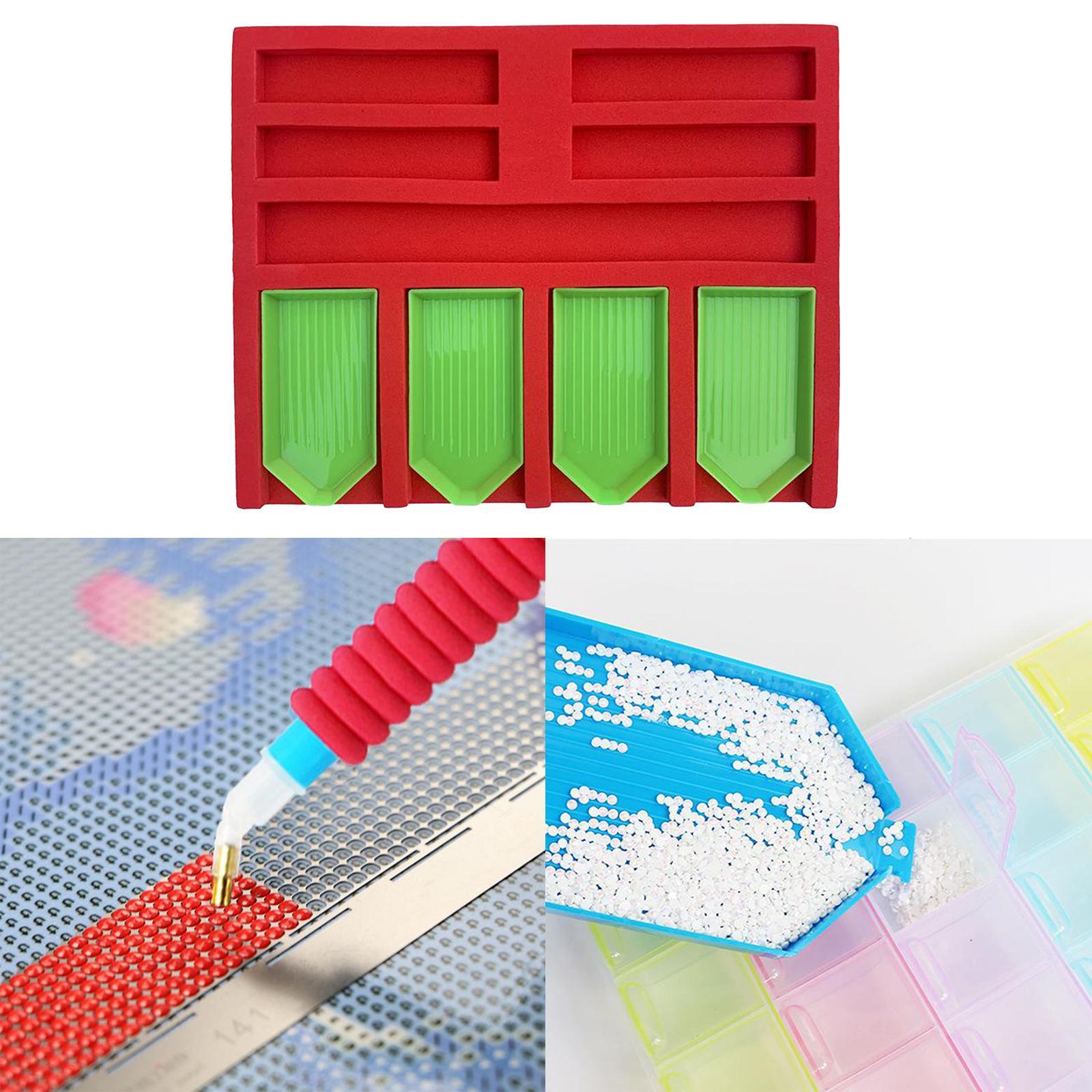 Diamond Painting Tray Organizer Holder DIY Diamond Painting Kits Drill Pens Tools Accessories for DIY Arts Crafts