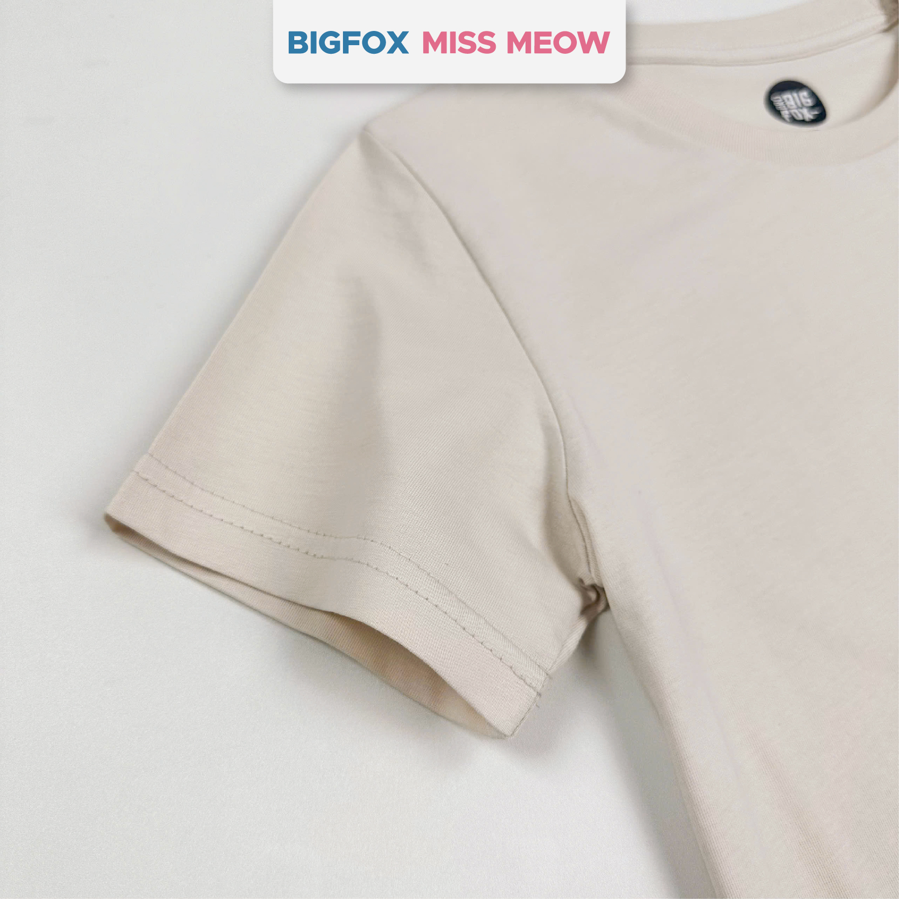 Áo bé trai Bigfox Miss Meow mùa hè chất cotton size đại cộc tay in đẹp cỡ 3,7,9,11 tuổi 30kg 40kg