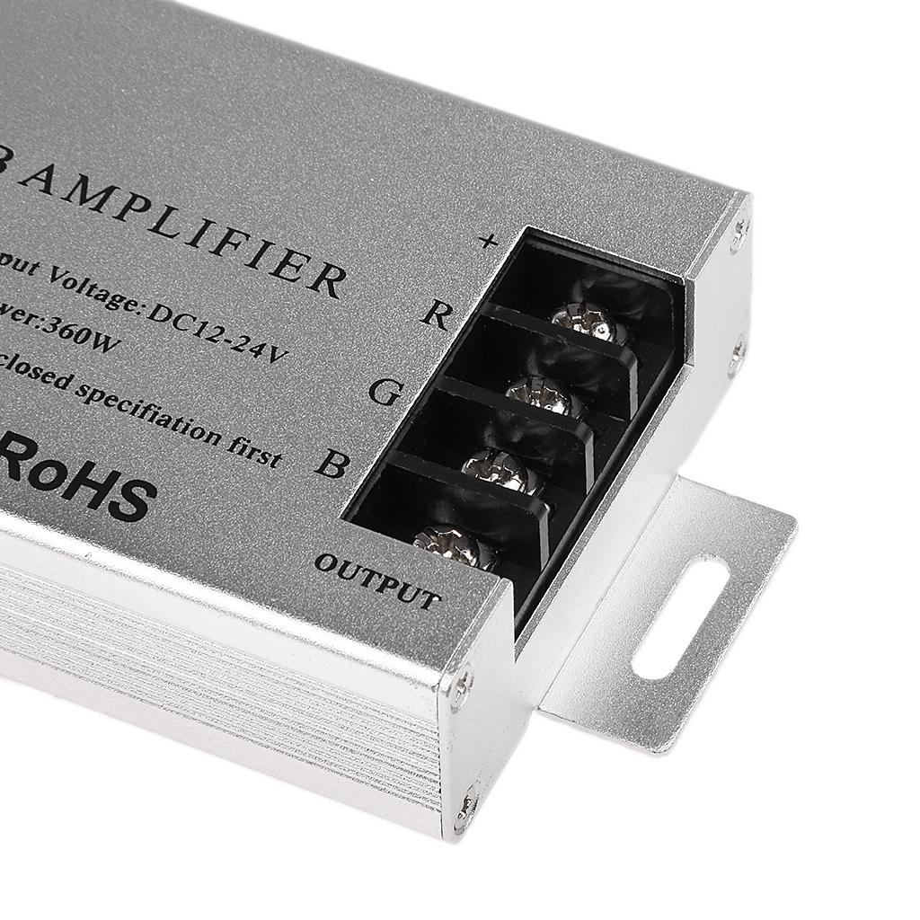 DC12V-24V 30A RGB Amplifier Controller Aluminum Data Repeater For LED Lighting