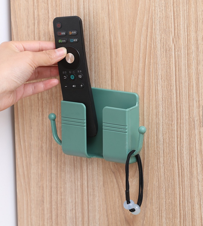 Kệ Dán Tường Để Điện Thoại Có Móc , Remote, Giá Đỡ Điện Thoại Có Tai Treo Tiện Lợi GD704-keDT-rau
