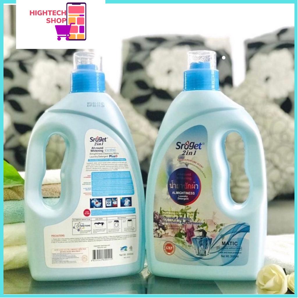 NƯỚC GIẶT &amp; XẢ SROGET THÁI LAN CỰC THƠM 2 IN 1 3 LÍT