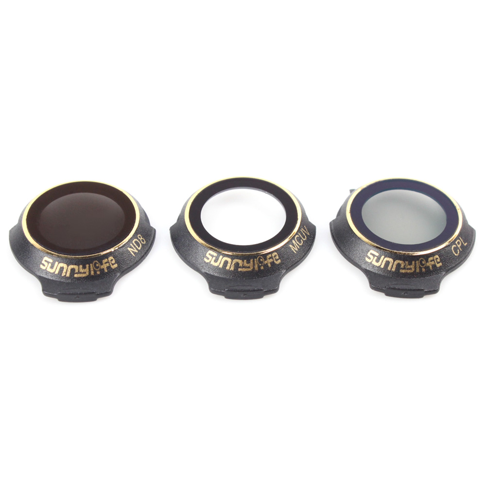 Bộ 3 filter CPL+ MCUV + ND8 – Hàng chính hãng Sunnylife