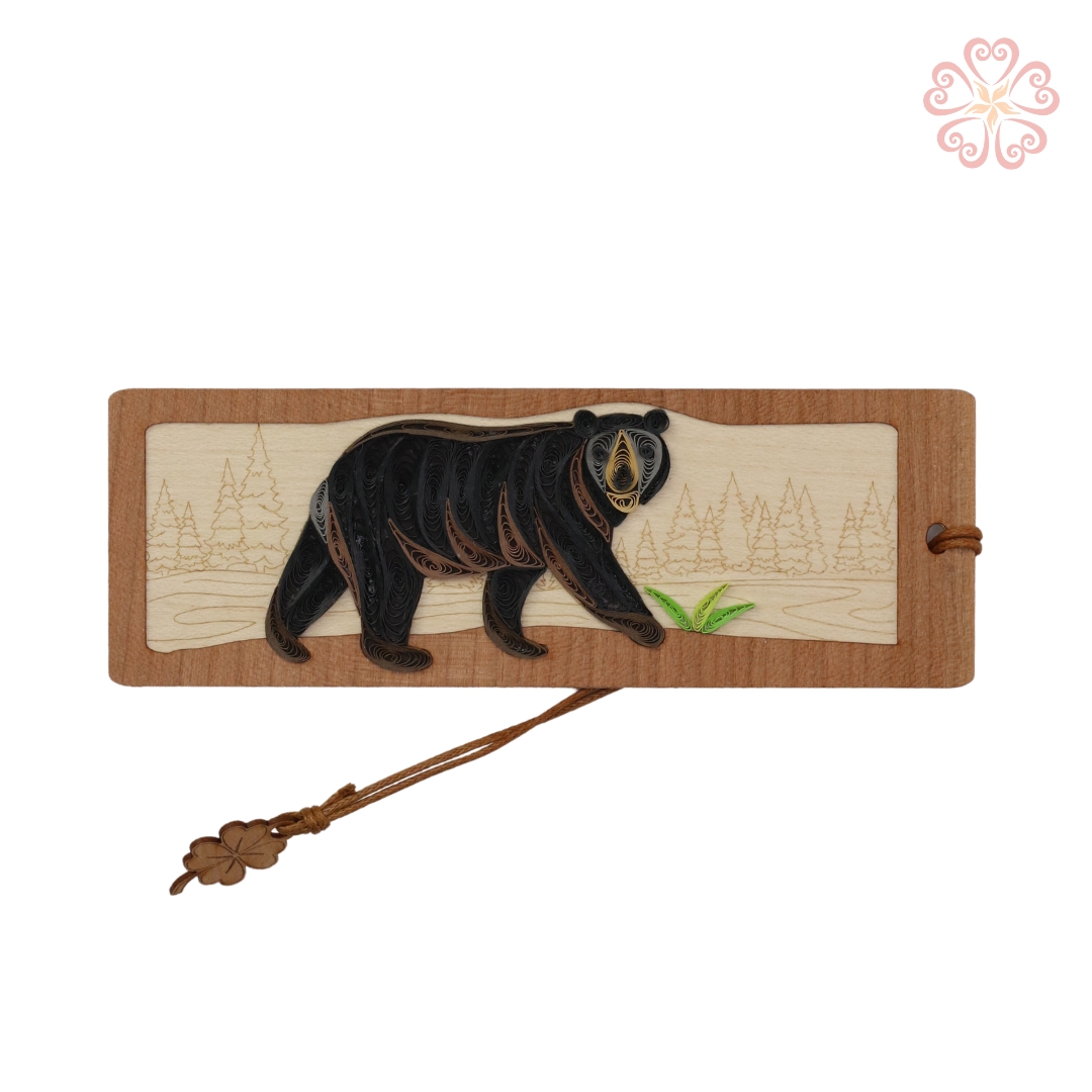 Combo 3 Bookmark Giấy Xoắn Sói Cáo Và Gấu Size 5.2 x13.5