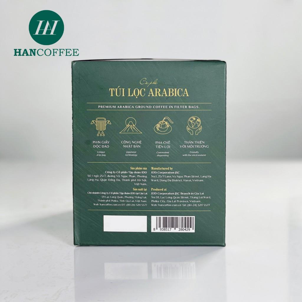 Cà Phê Túi Lọc Arabica HANCOFFEE Đắng Êm Chuyển Ngọt, Chua Nhẹ Hộp 10 gói - HND1