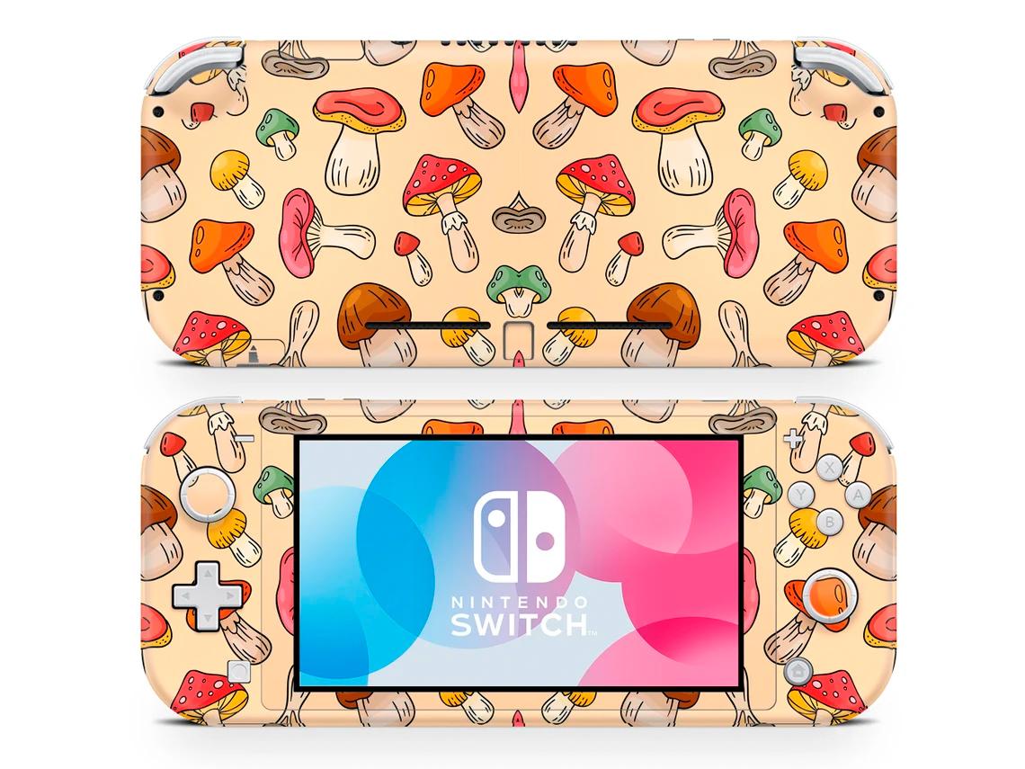 Skin decal dán Nintendo Switch Lite mẫu Cây nấm (dễ dán, đã cắt sẵn)
