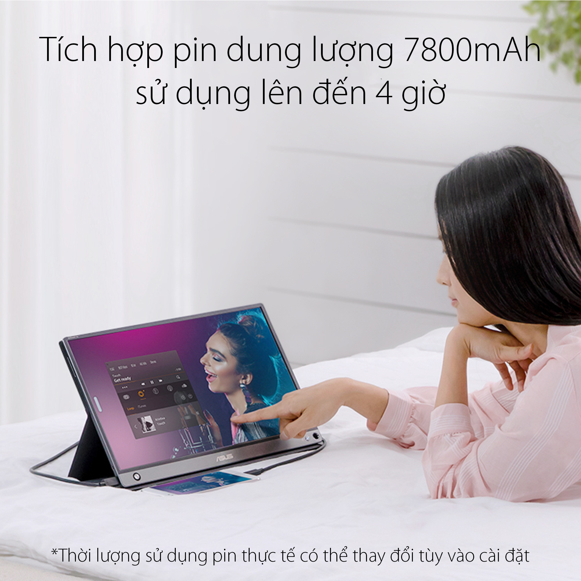 Màn Hình Di Động Cảm Ứng USB ASUS ZenScreen Touch MB16AMT 16 inch Full HD (1920 x 1080) 5ms 60Hz IPS USB Type-C Micro-HDMI Stereo Speakers 1W x 2 - Hàng Chính Hãng