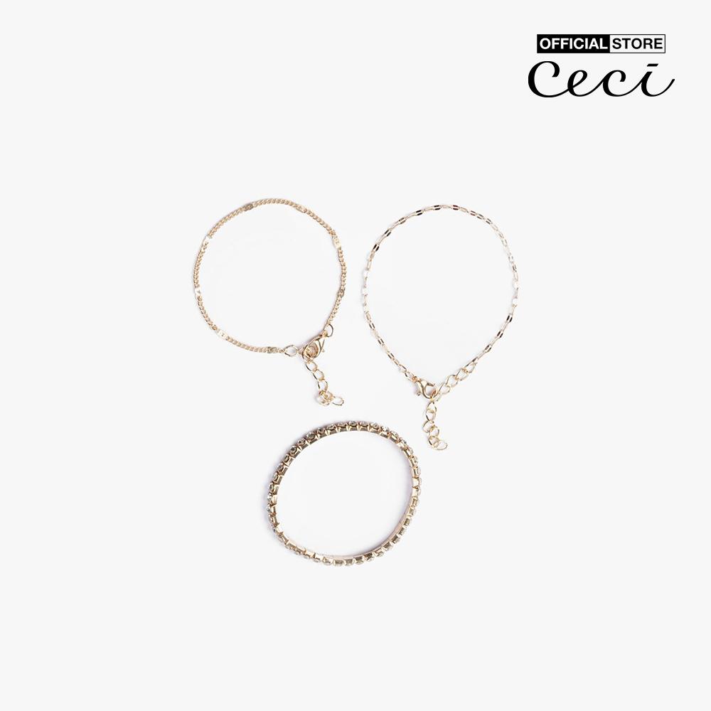 CECI - Bộ 7 vòng đeo tay nữ sợi mảnh thanh lịch CC3-04000012-27