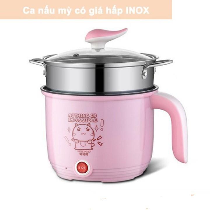 Ca mì 18cm có giá hấp INOX Cooking Pot