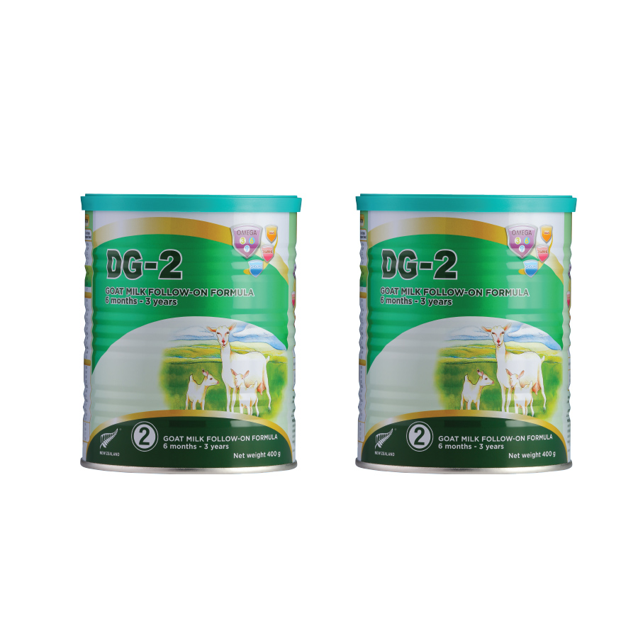 Combo 2 lon Sữa Dê DG-2 400g Tặng 1 chiếc túi vải DG xinh xắn
