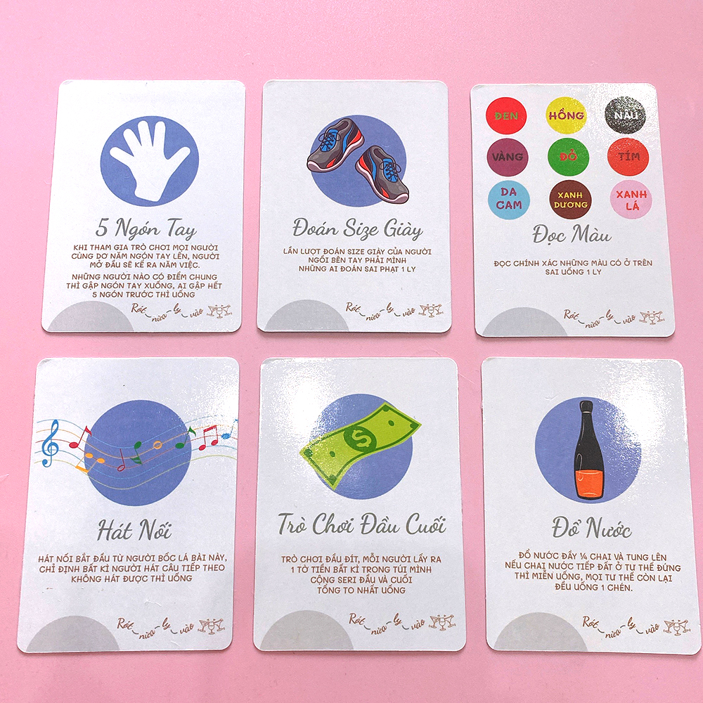 Bộ Bài Drinking Game Uống Đê Phiên Bản Trò Chơi 40 Lá Game On Bài Huệ Nốc Out Cho Nhóm Bạn Giải Trí Trong Bữa Tiệc
