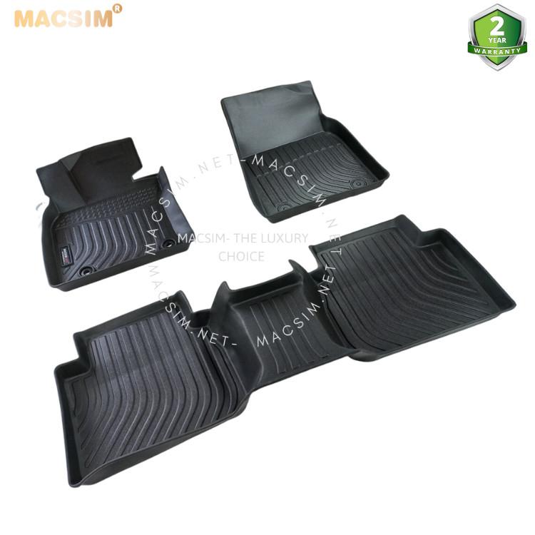 Thảm lót sàn xe ô tô Toyota Camry 2019 - 2022 tới nay chất liệu TPE thương hiệu Macsim màu đen