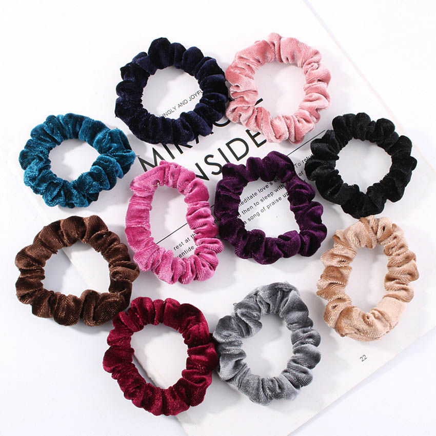 Dây buộc tóc nữ vải nhung NASI dễ thương phong cách hàn quốc thun cột tóc nữ co giãn tốt phụ kiện tóc