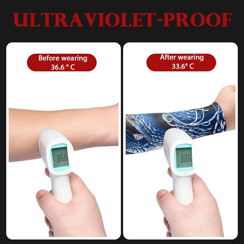 Băng Lụa Chống Nắng Tay Thoáng Khí Thể Thao Cánh Tay Tay Chạy Xe Đạp Bóng Chuyền Tay Băng Tay Ủ Tay Bao Vòng Bít Color: blue 2