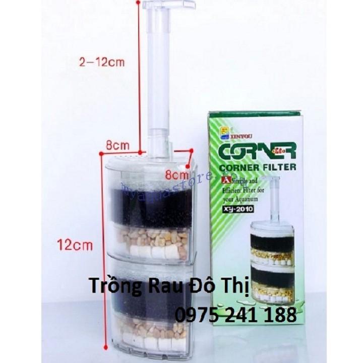 Lọc sủi vi sinh XY-2008, lọc góc bể thủy sinh