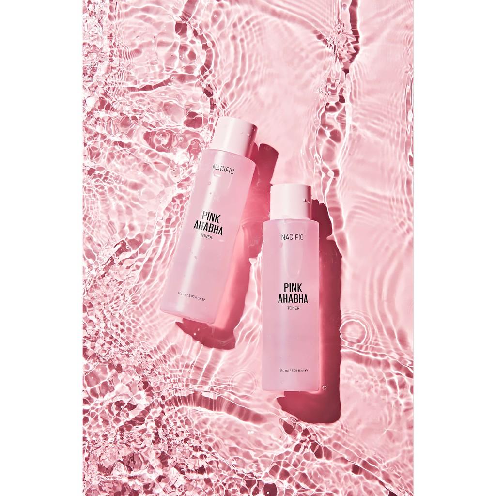 Nước hoa hồng dưỡng trắng ngăn ngừa lão hóa cải thiện mụn Nacific Pink AHABHA Toner 150ml