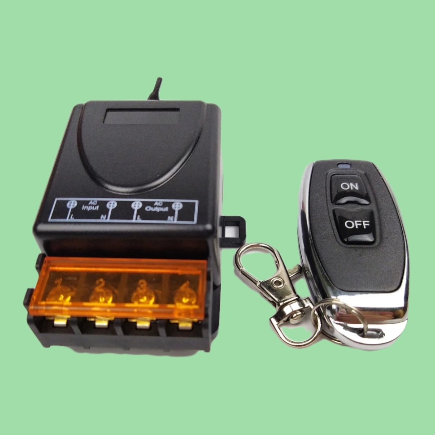 Công Tắc Điều Khiển Từ Xa 220V - 100M 30A: Loại Tốt, Công Suất Lớn, Xuyên Tường, Nút Học Lệnh