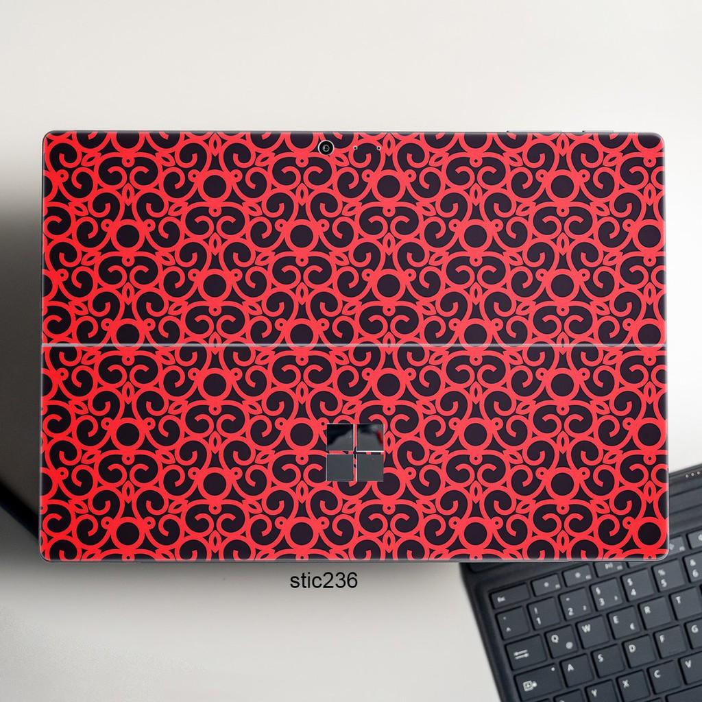 Skin dán hình Hoa văn sticker x38 cho Surface 3 2015; Go, Go 2, Go 3; Pro 2 3 4 5 6 7 8 X