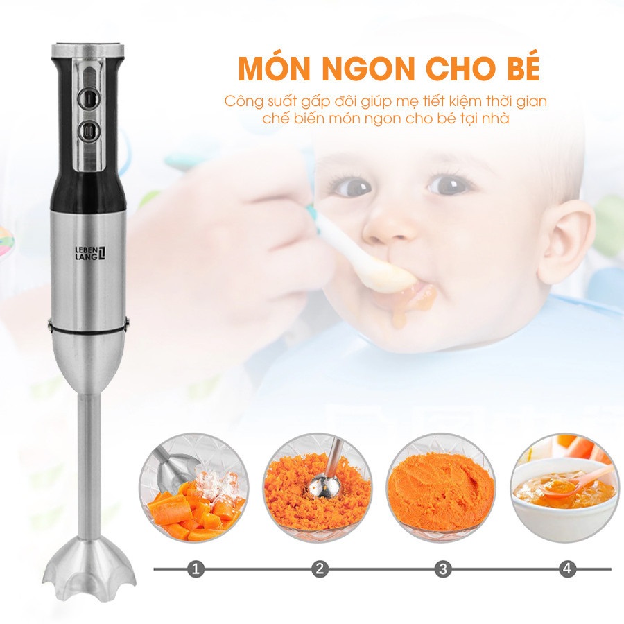Máy xay sinh tố cầm tay Sothing Lebenlang LBL4589 công suất xay 1000w- Hàng chính hãng