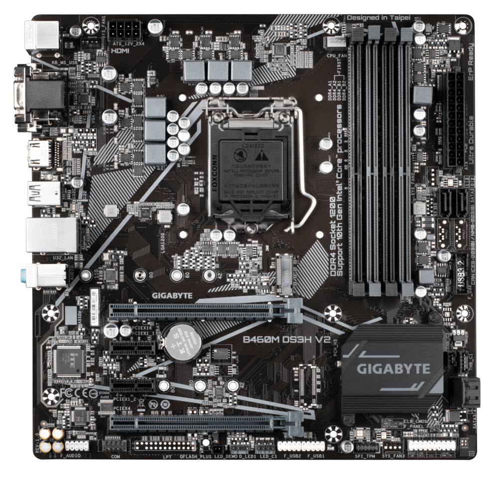 Bo mạch chủ Mainboard Gigabyte B460M DS3H V2 - Hàng Chính Hãng