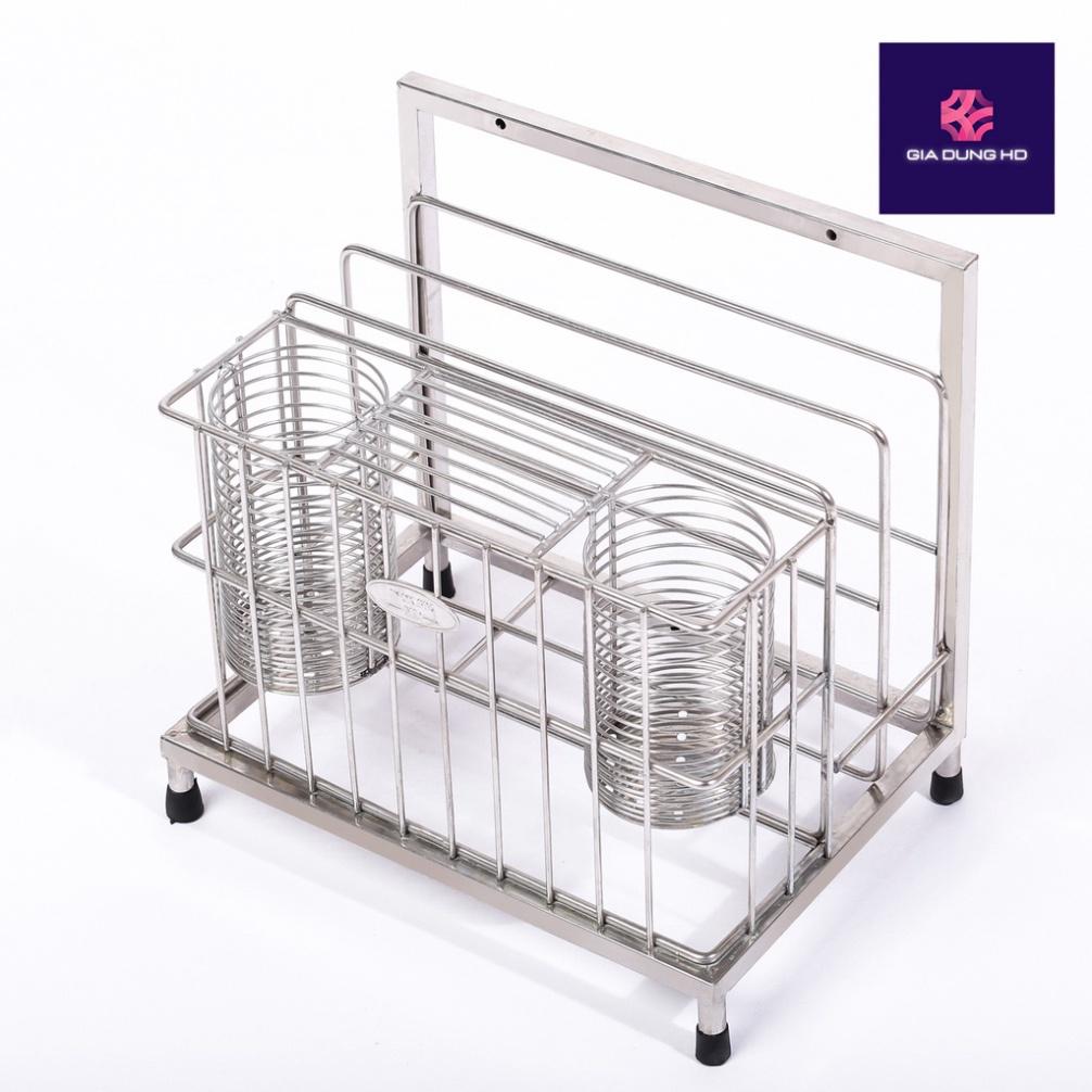 Kệ dao thớt để bàn inox 304 FREE SHIP kệ đựng dao , đũa , thớt bền bỉ , sáng bóng