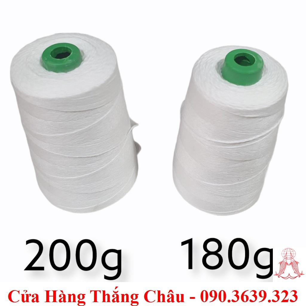 Chỉ May Bao PE (Màu Trắng) - 1 Cuộn Chỉ May (Bao Gạo, Bao Đường, Bao Xi Măng, Cột Thịt, Cột Lạp Xưởng,...)