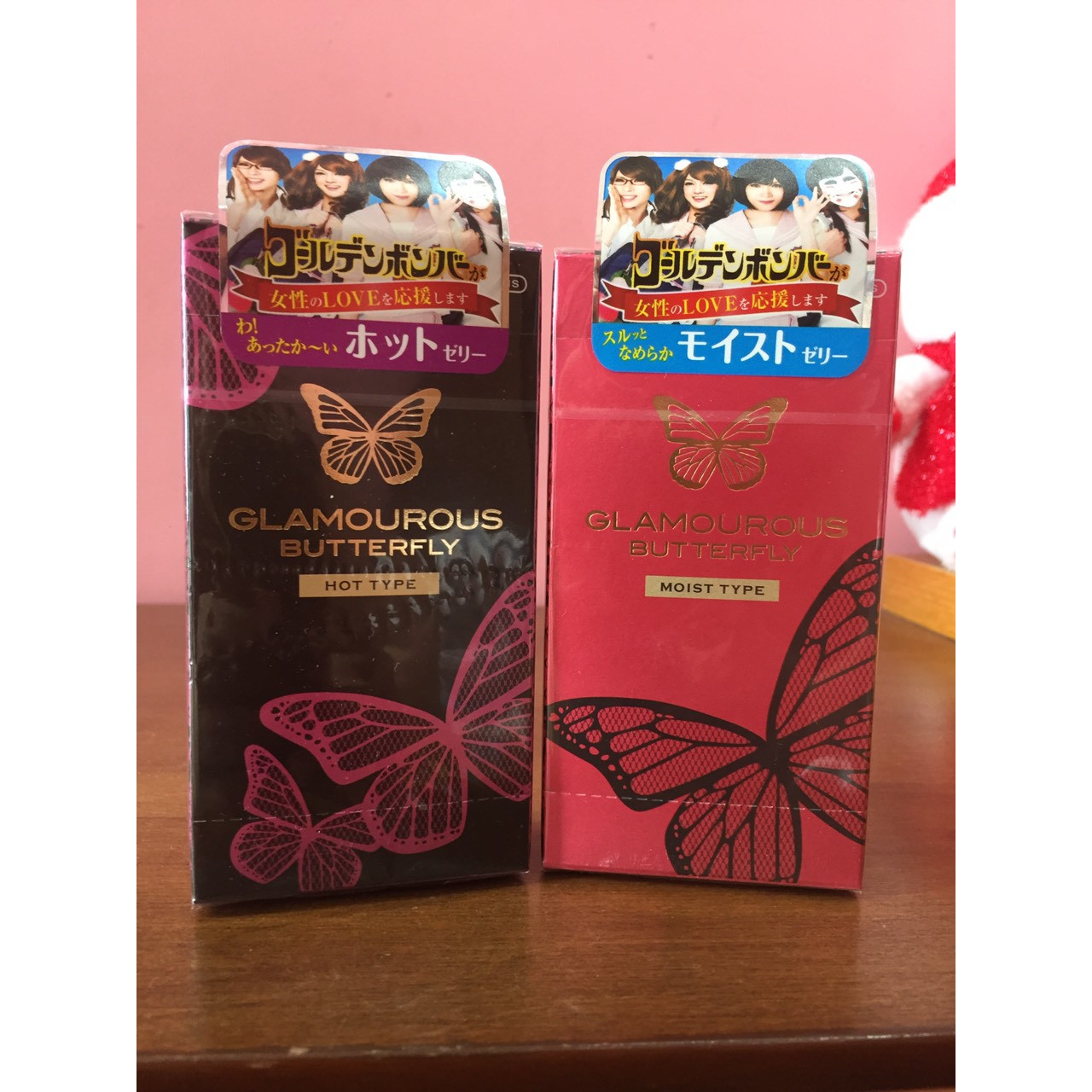 Combo Bao Cao Su Cao Cấp Nhật Bản Jex  Glamourous Butterlfy Moist và BCS GlamourousButterfly Hot 6S