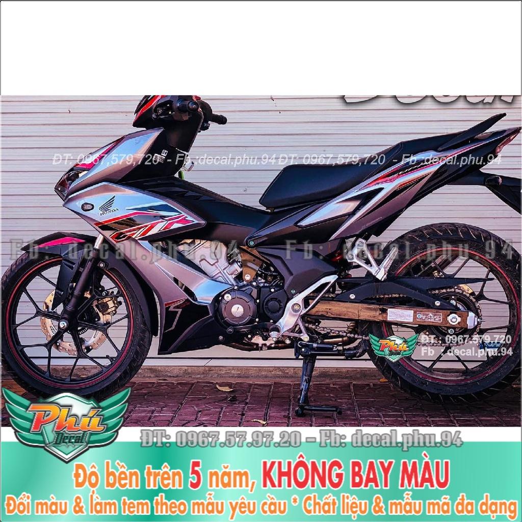 Tem Rời Winner X GTR bạc đen  -1