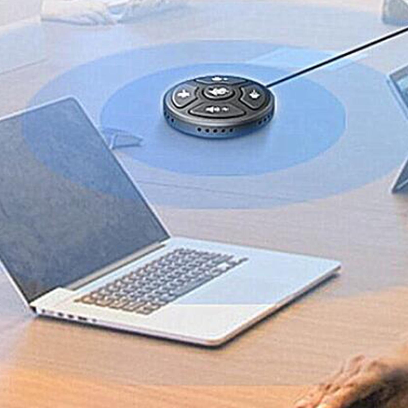 2x USB Conference Microphone w/Mute Button Plug &Play for Meeting Computer