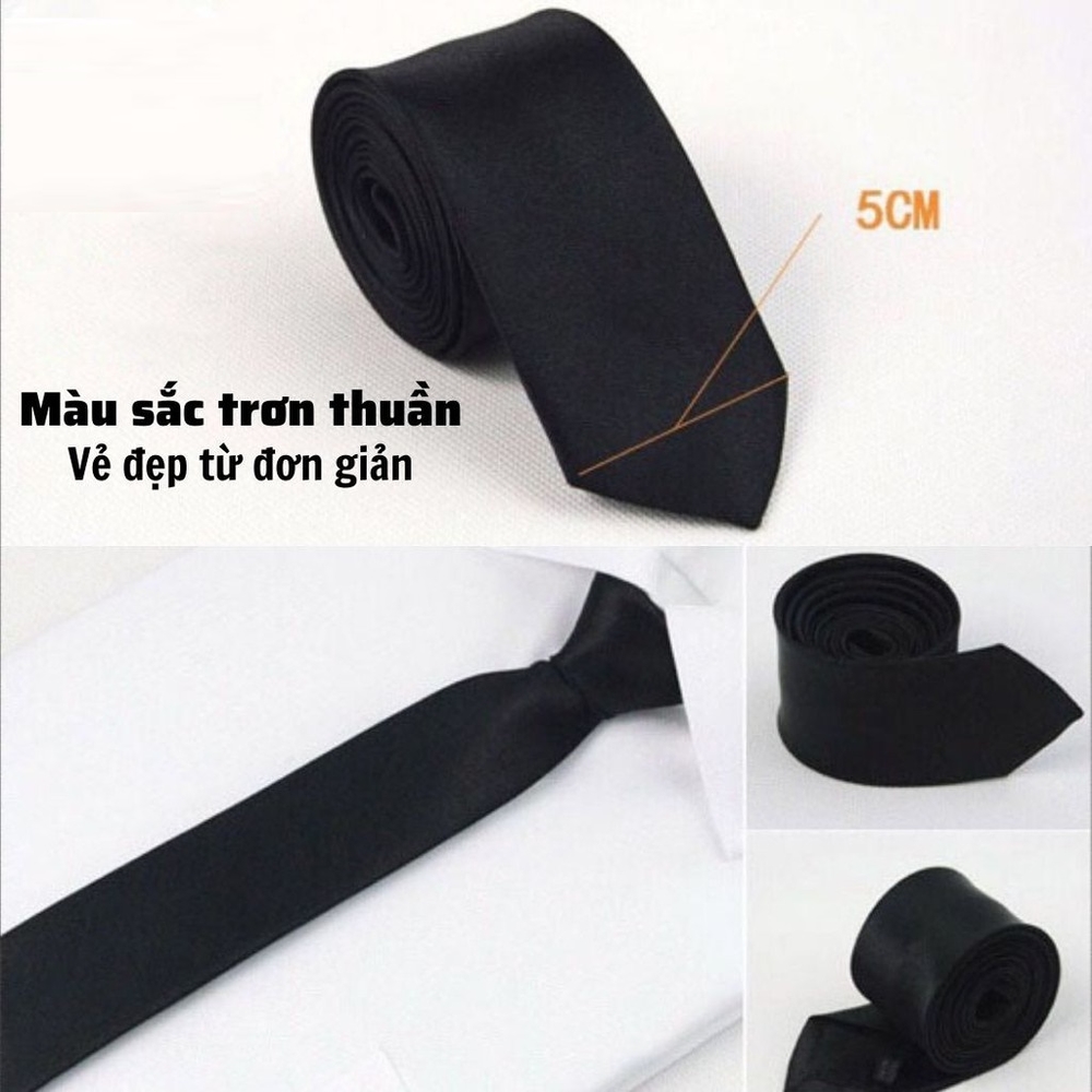 Cà Vạt Lụa Hàn Quốc Bản 5cm, Chống Nhăn Và Chống Bám Bụi, Thiết Kế Thời Trang, Trẻ Trung, Giữ Dáng, Phong Cách Lịch Lãm