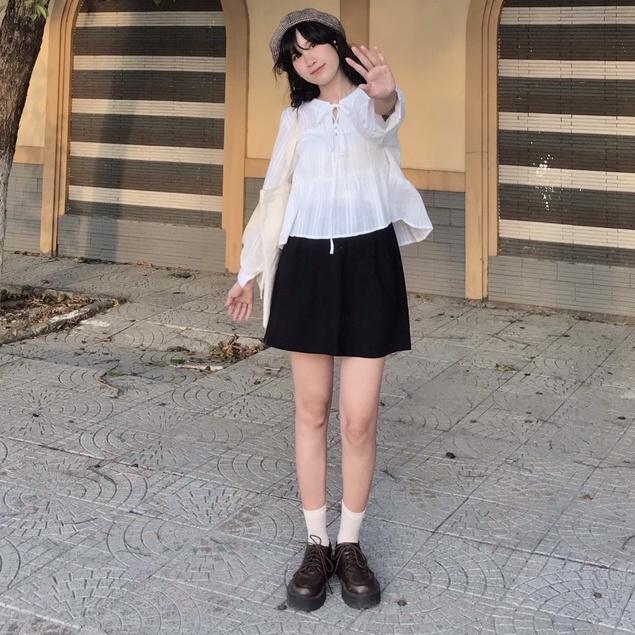 Chân váy cạp may li xếp TKC08 LOLLIE STUDIO