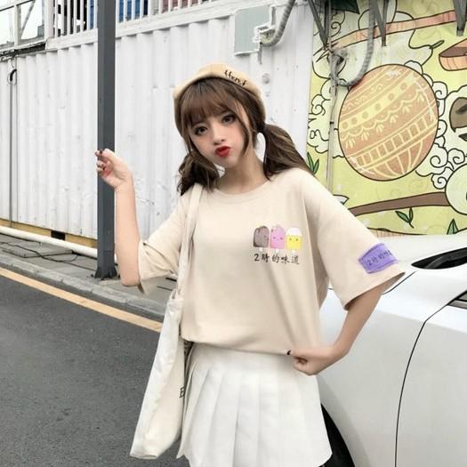 ÁO THUN TAY LỠ FOM RỘNG FRIEESZE TỪ 40-70KG