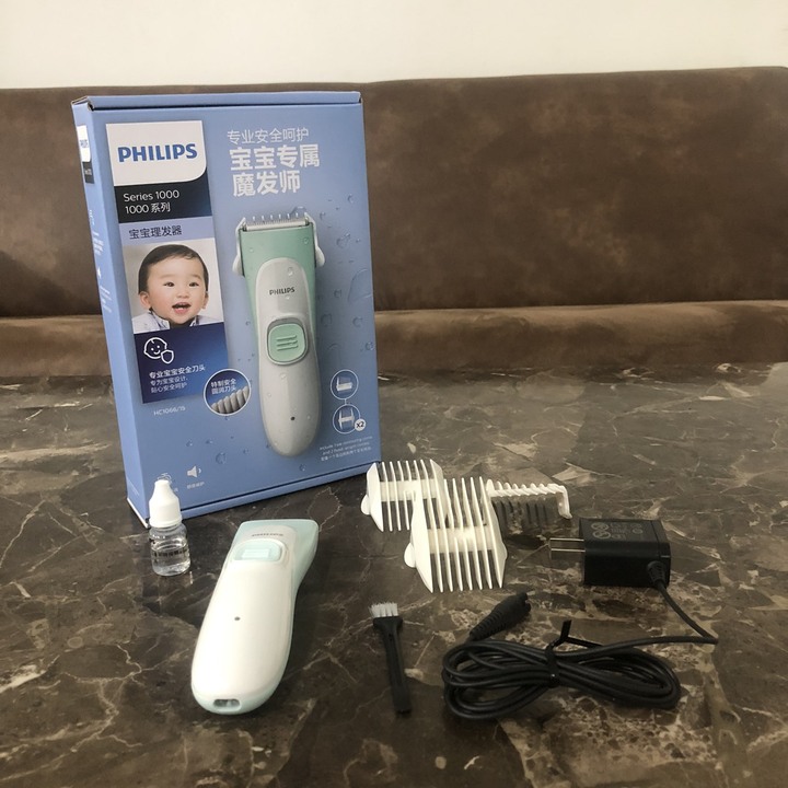 Tông đơ cắt tóc cho bé nhãn hiệu Philips lưỡi cắt ceramic cao cấp