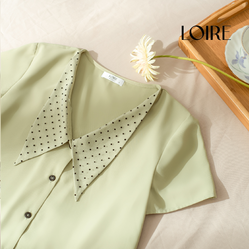 Bộ Ngủ Lụa Pijama Cổ Vạt Loirechic LPN17