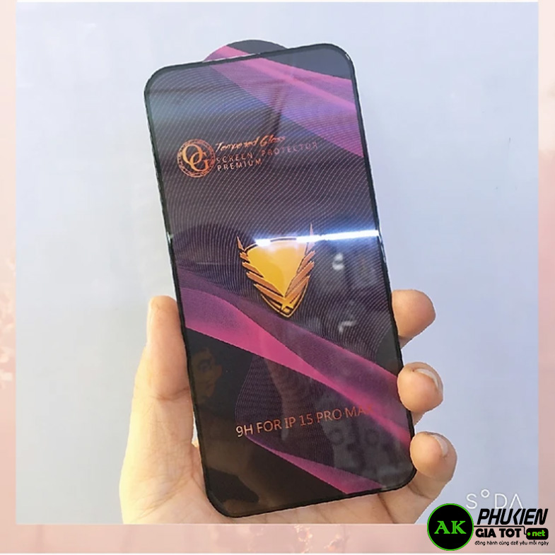 Dán kính cường lực Og cho Iphone 14 / 14pro / 14promax full màn hình - Hàng Nhập Khẩu