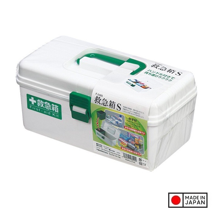 Combo 02 Hộp đựng thuốc & dụng cụ y tế - size S có quai cầm tiện dụng - Hàng nội địa Nhật Bản.