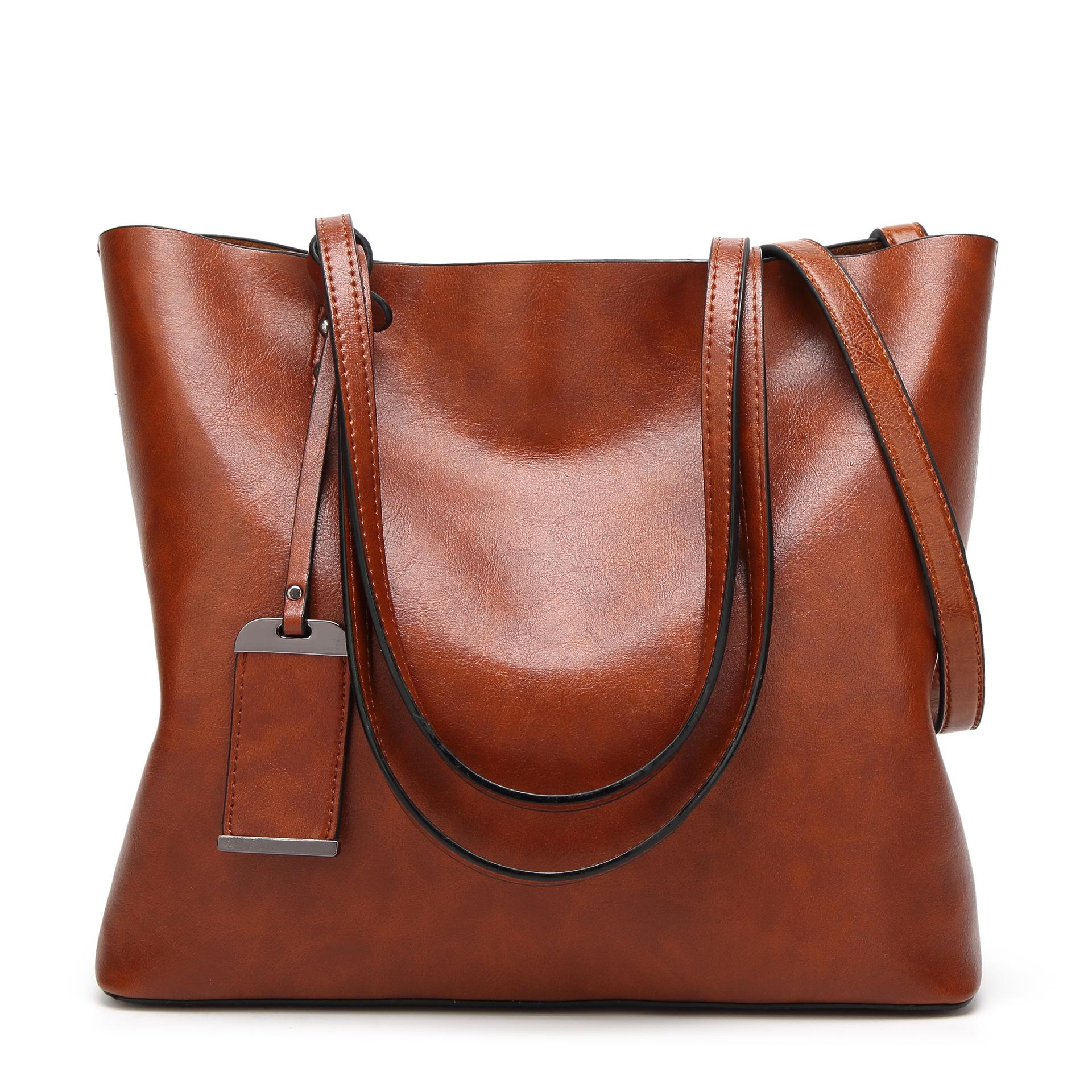 Tẩy lông Da xô túi Đơn Giản Đôi dây đeo túi xách shoulder bags Đối Với Phụ Nữ 2018 Tất Cả-Mục Đích Mua Sắm tote sac bolsa feminina