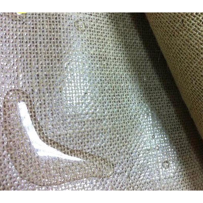 Vải Cói Đay may túi xách hoặc trang trí nhà cửa có lót keo nhựa mỏng phía dưới chống nước - #30 Vải thưa+keo dầy