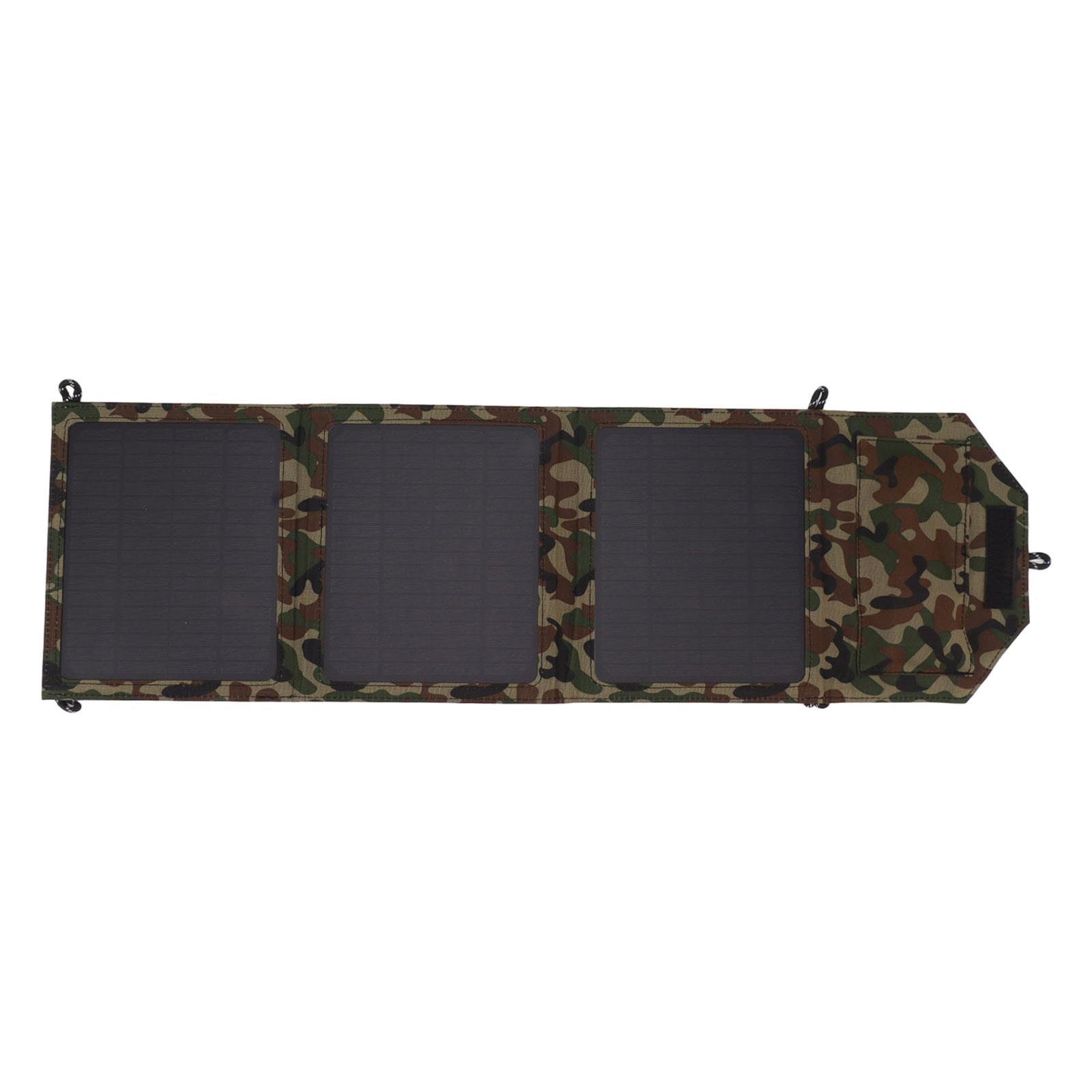 Portable Solar Panel Dual USB 30W 18V 5V for Travel Charging Smartphone Fan