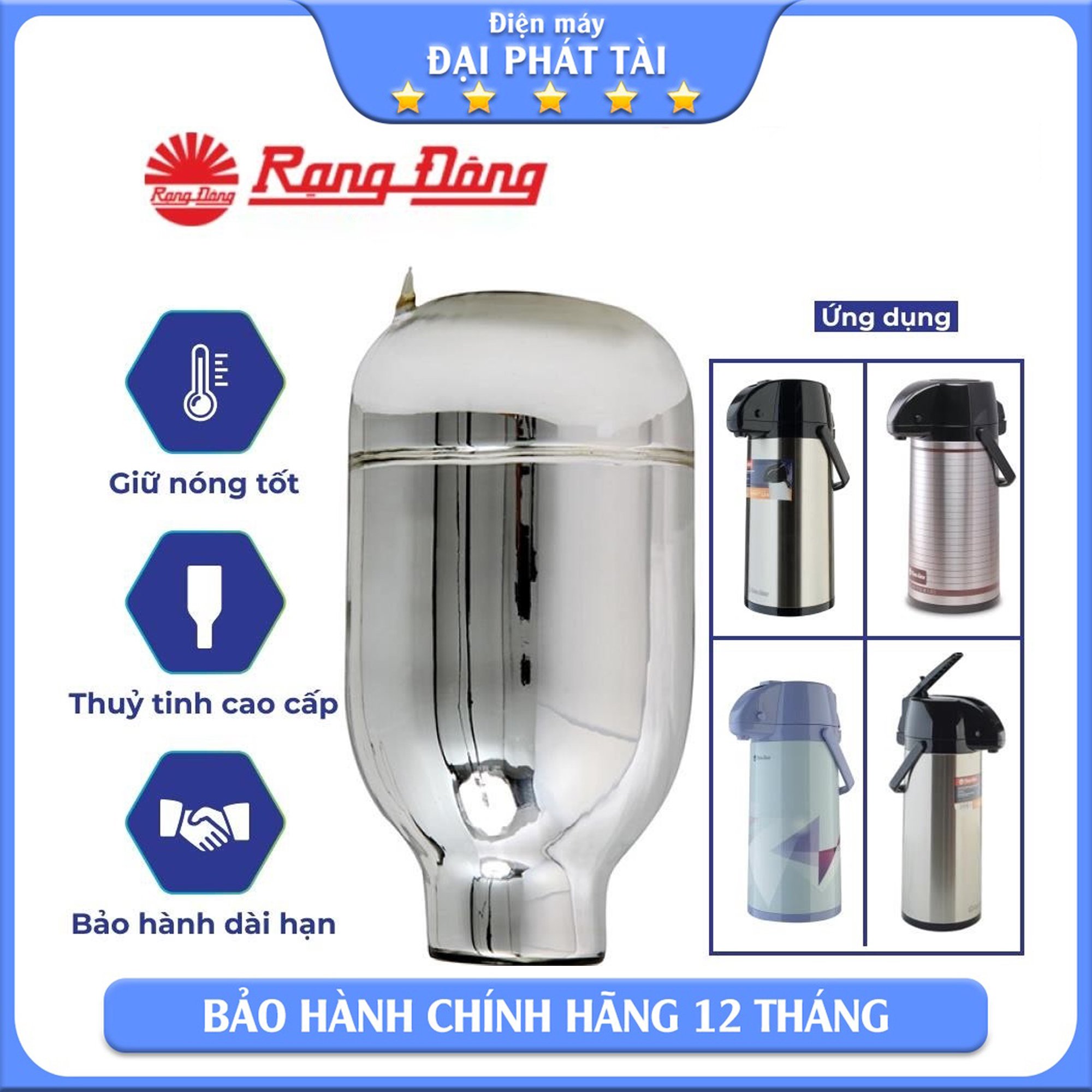 Ruột phích nước nóng Rạng Đông 2.5L model RF-2545 thay cho dòng phích 2545 ST1.E- HÀNG CHÍNH HÃNG