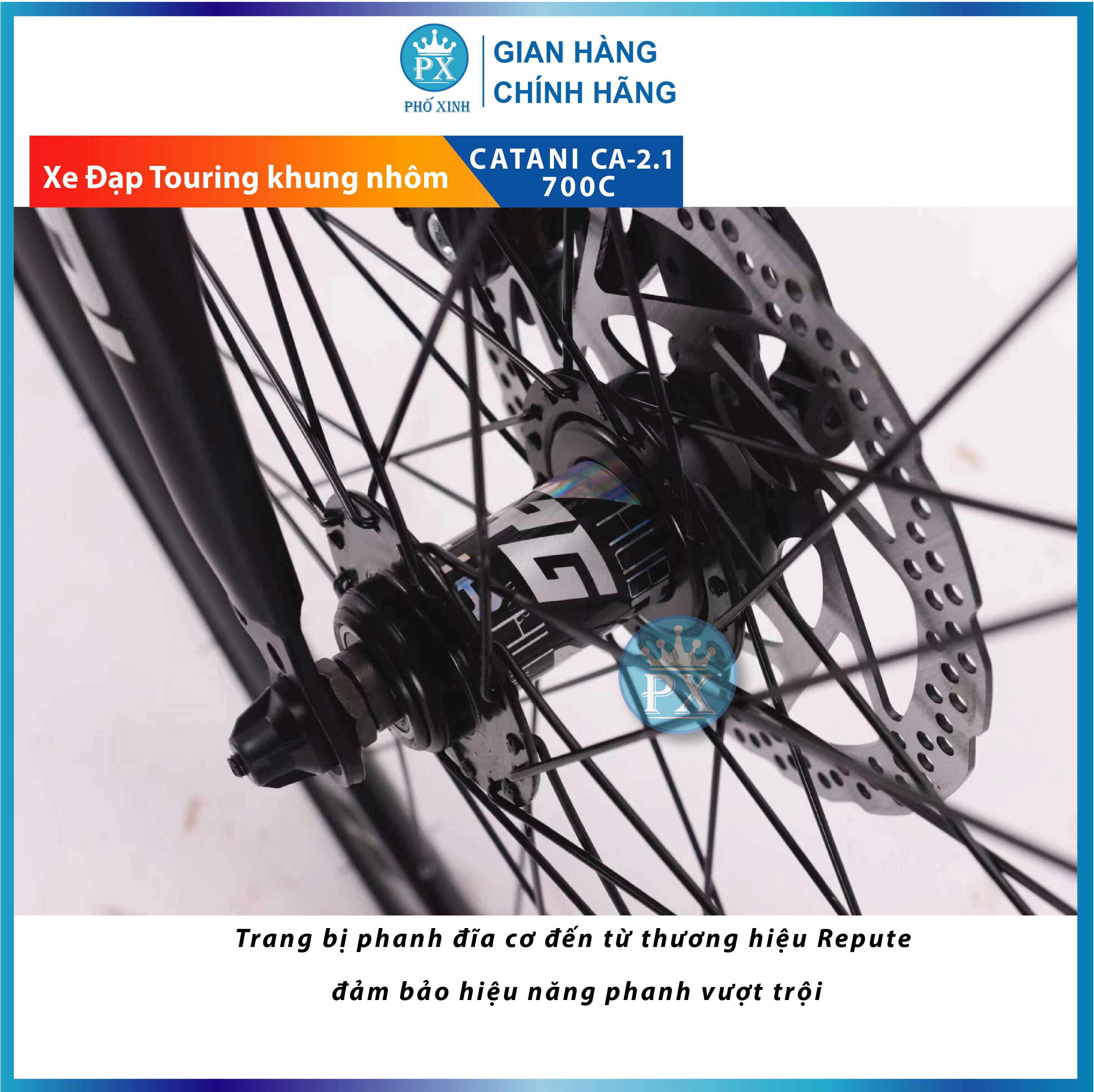 Xe Đạp Touring Catani CA-2.1 700c Khung Nhôm