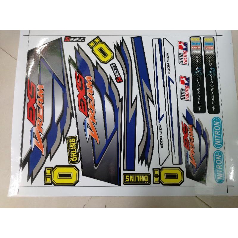 Tem xe dream ex5 tặng kèm logo siêu rẻ