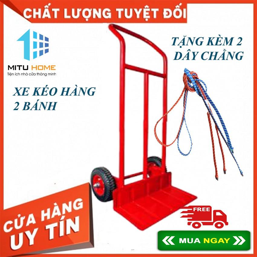 Xe đẩy hàng 2 bánh tải trọng 200kg  Tặng kèm 2 dây chằng