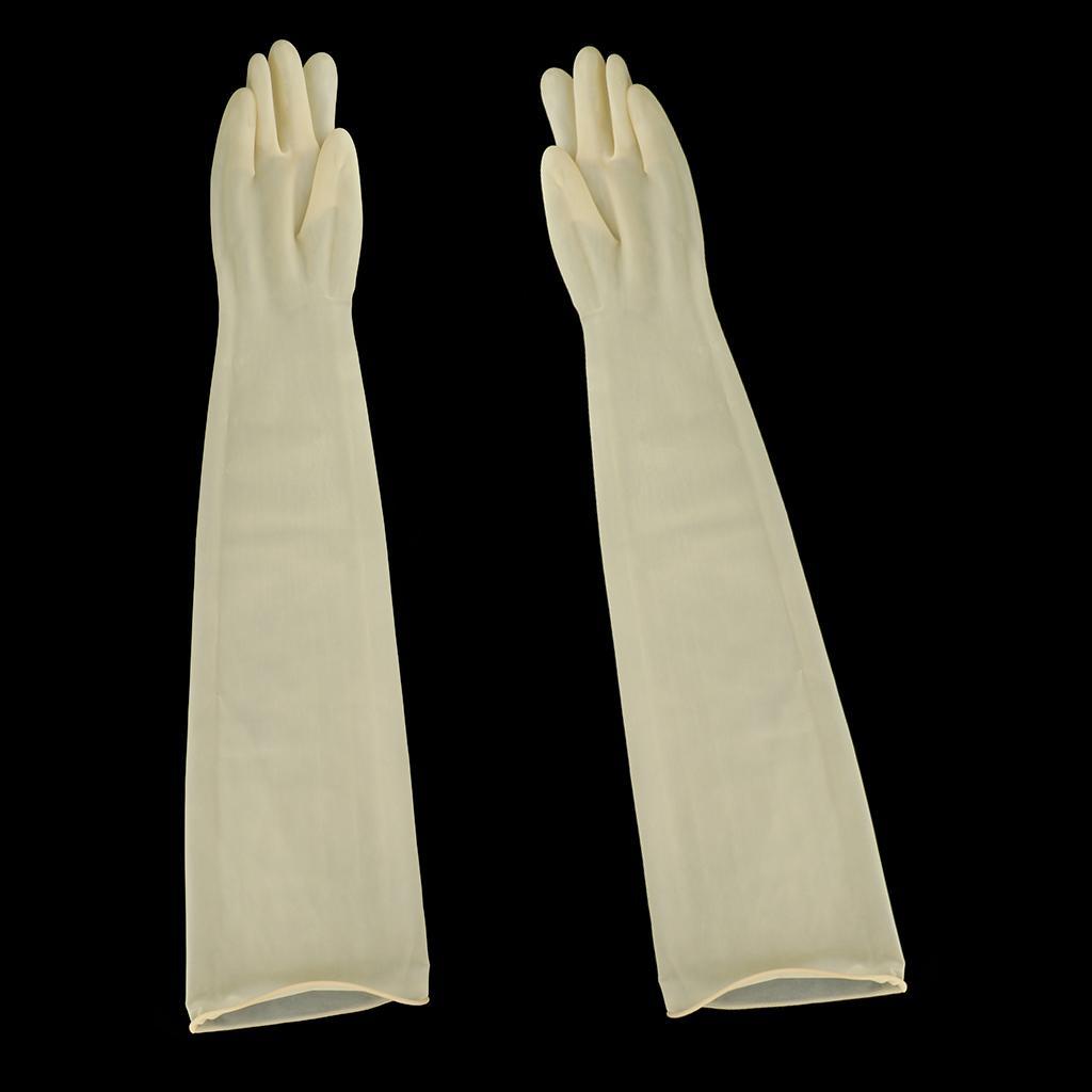 2 Pairs Of Durable 75cm Industrial Lab Anaerobie Glove Box Safety Work Gloves