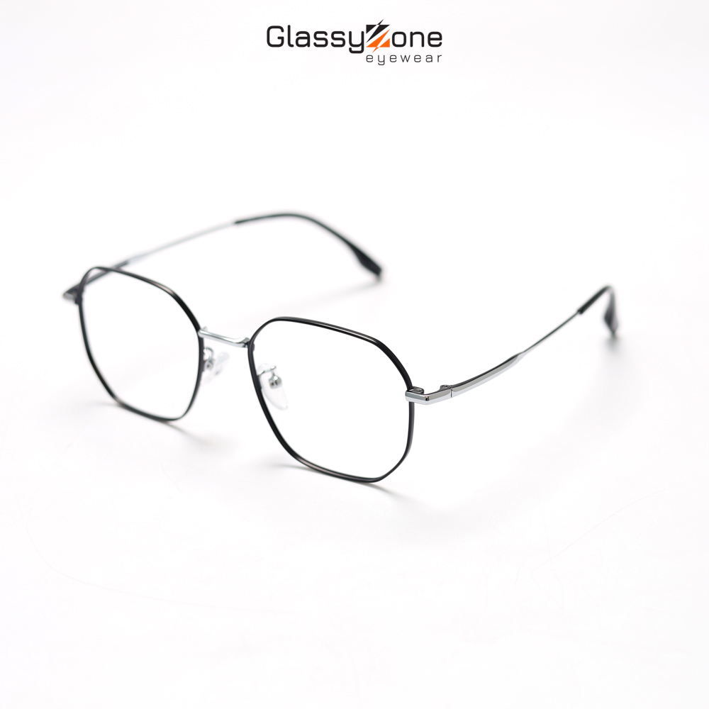 Gọng kính cận, Mắt kính giả cận kim loại Form Unisex Nam Nữ Butch - GlassyZone