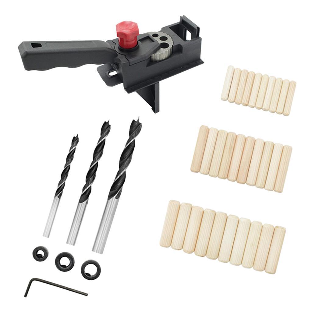 38 PCS Set - Drill Bits with Drill Guide Sleeve, Adjustable Punch Locator, Drill