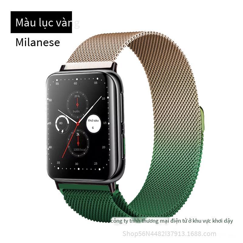 Dây đeo hút từ tính bằng kim loại kiểu mới nhất của Milan phù hợp với dây đeo đồng hồ Apple Watch thế hệ 6/7 S7