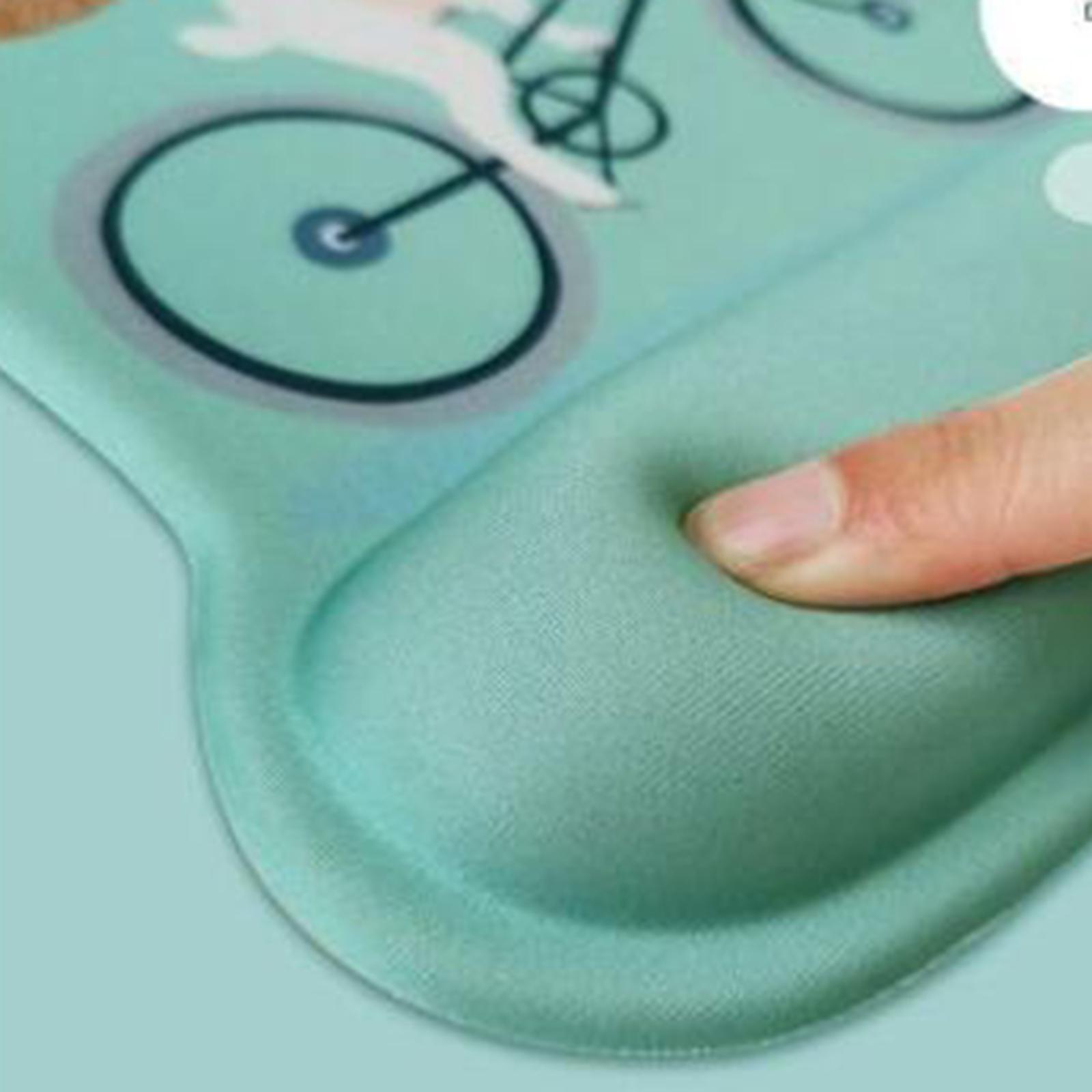 Ergonomic Mouse Pad with Wrist Rest, Non- Rubber Base, Wrist Rest, for Home, Office, Travel Relieve
