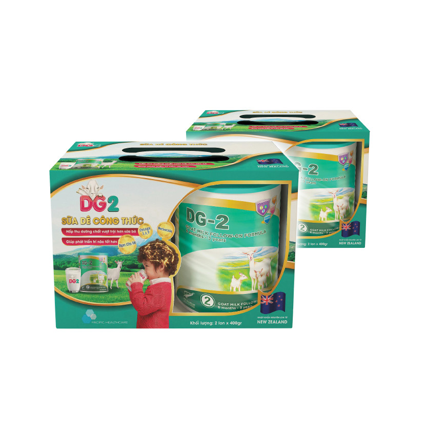 [Tặng 1 lon DG-2 400gr] Combo 03 lon Sữa Dê DG-2 400g