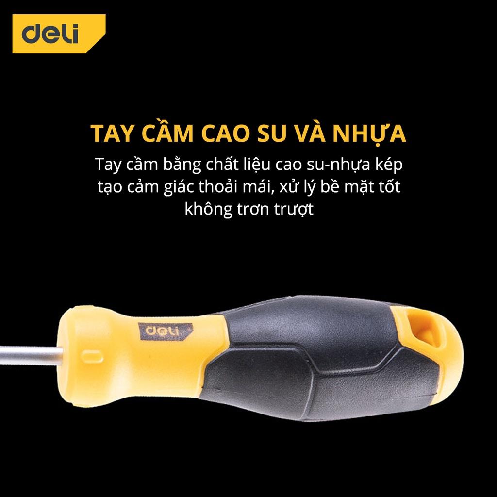 Bộ 4 Chiếc Tua Vít Deli Cao Cấp - Dễ Dàng Sửa Chữa Trong Nhiều Trường Hợp - Chất Liệu Chống Mòn, Gỉ - DL3501