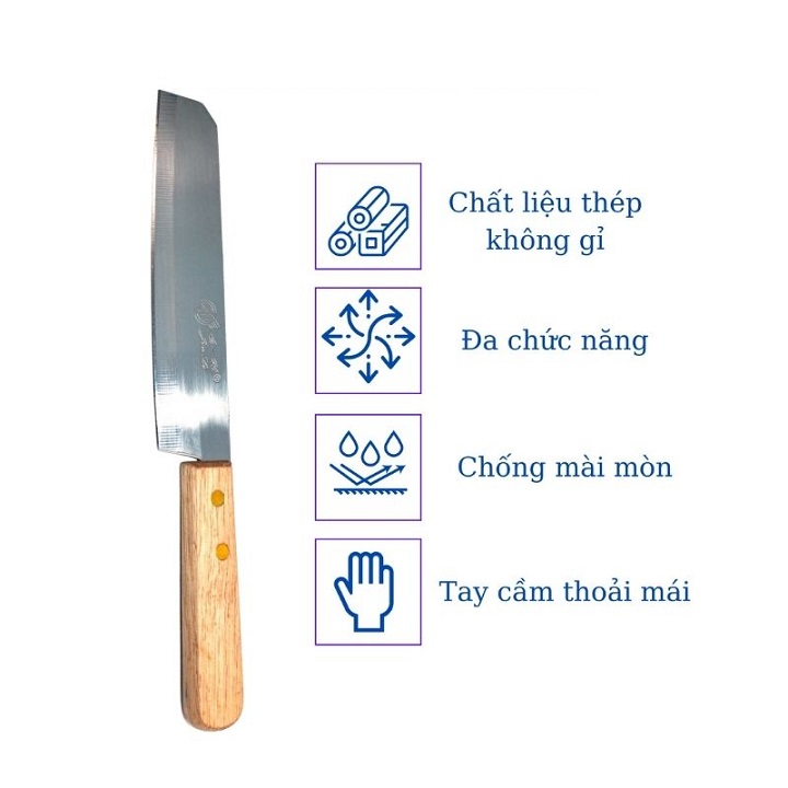 Dao Gọt Hoa Quả Inox Cán Gỗ Cao Cấp